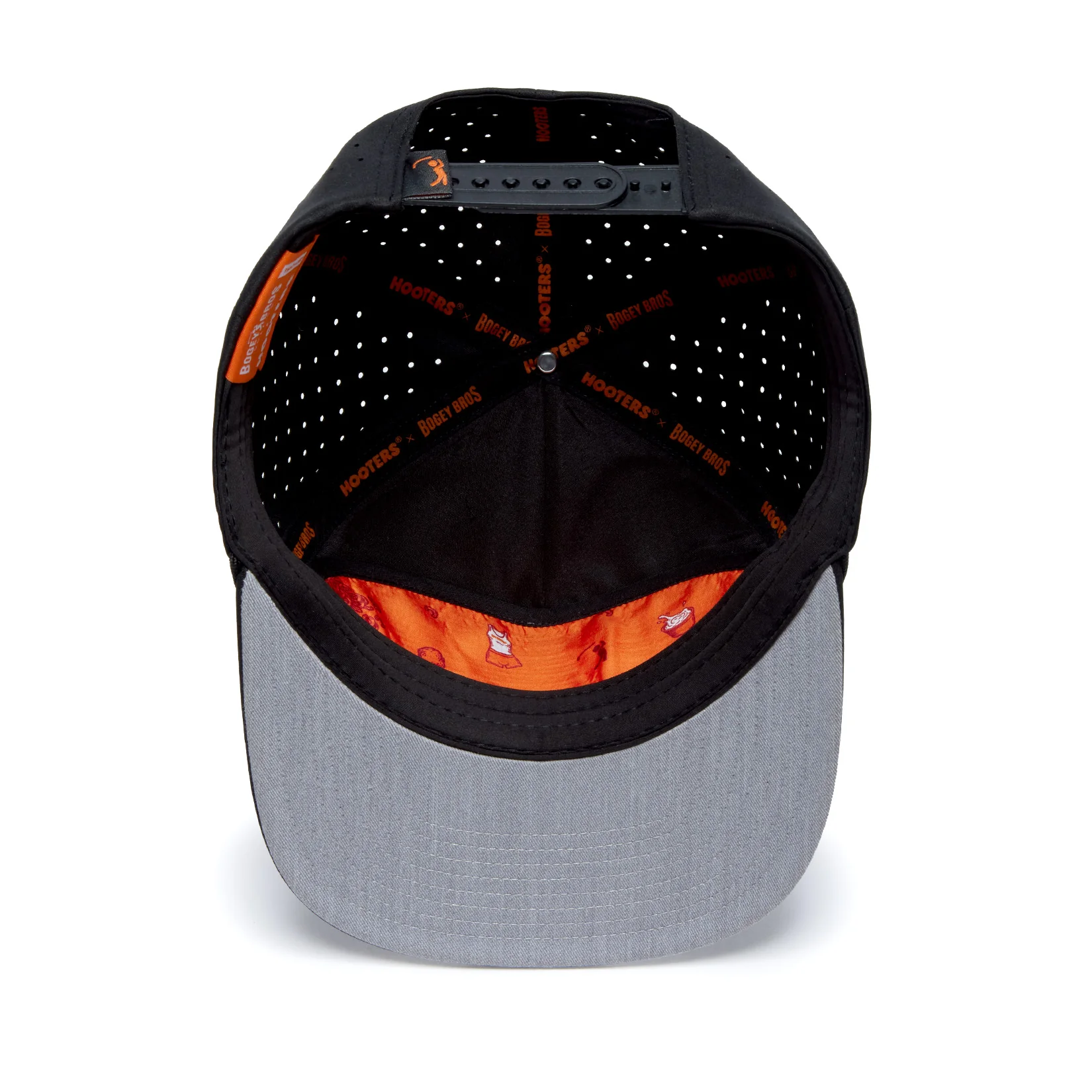 Hooters Bogey Bros - Unstructured Flatbill Hat - Snapback - Image 5